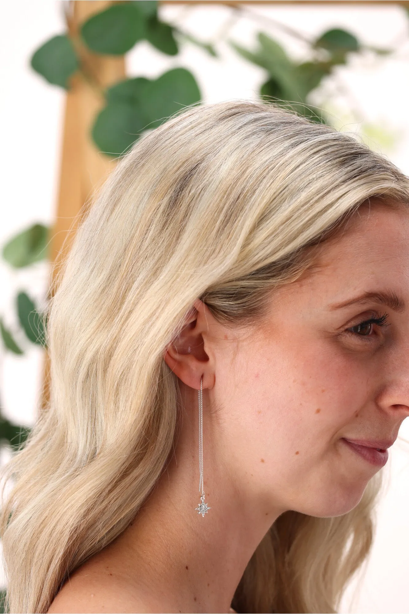 Shine On Label Star Thread Earring Silver sold by Shine On product image thumbnail 2