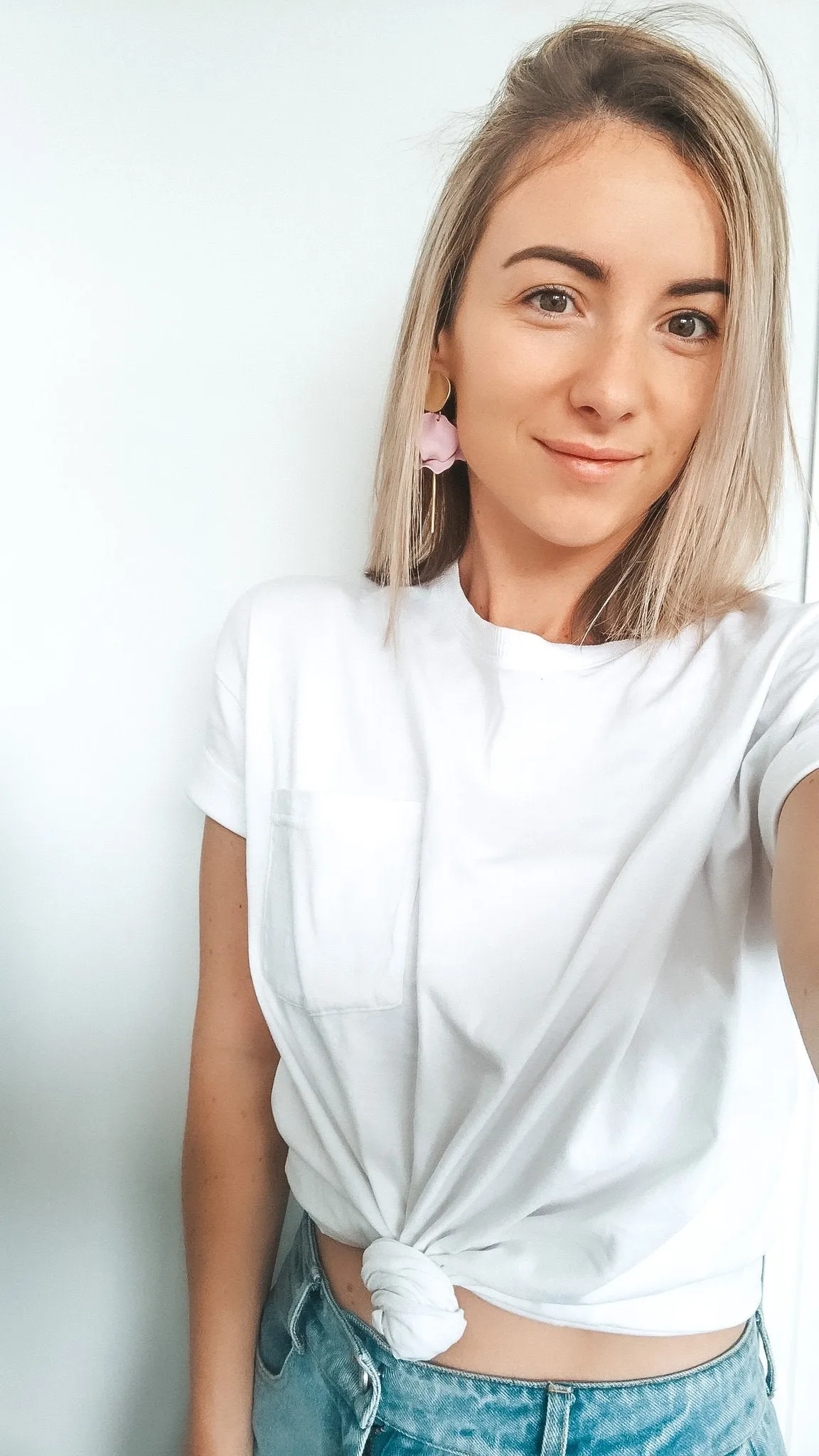 Willow Collective Flora Dangles Silver Pinky Nude sold by Shine On product image thumbnail 2