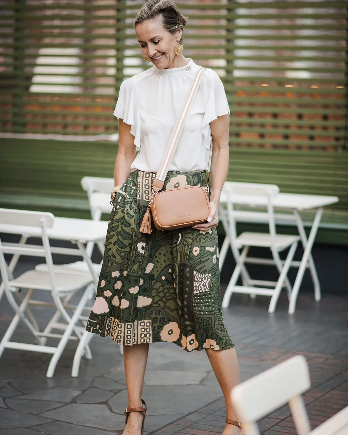 Louenhide Jacinta Crossbody Bag Camel Metallic sold by Shine On