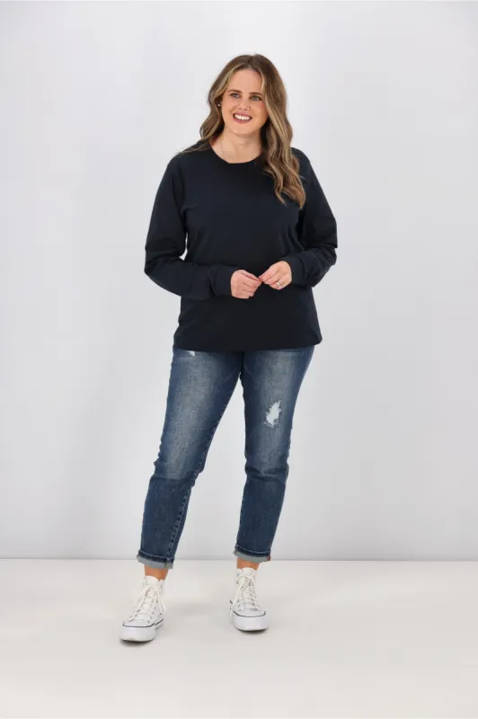 As Colour Dice Long Sleeve Tee Navy sold by Shine On