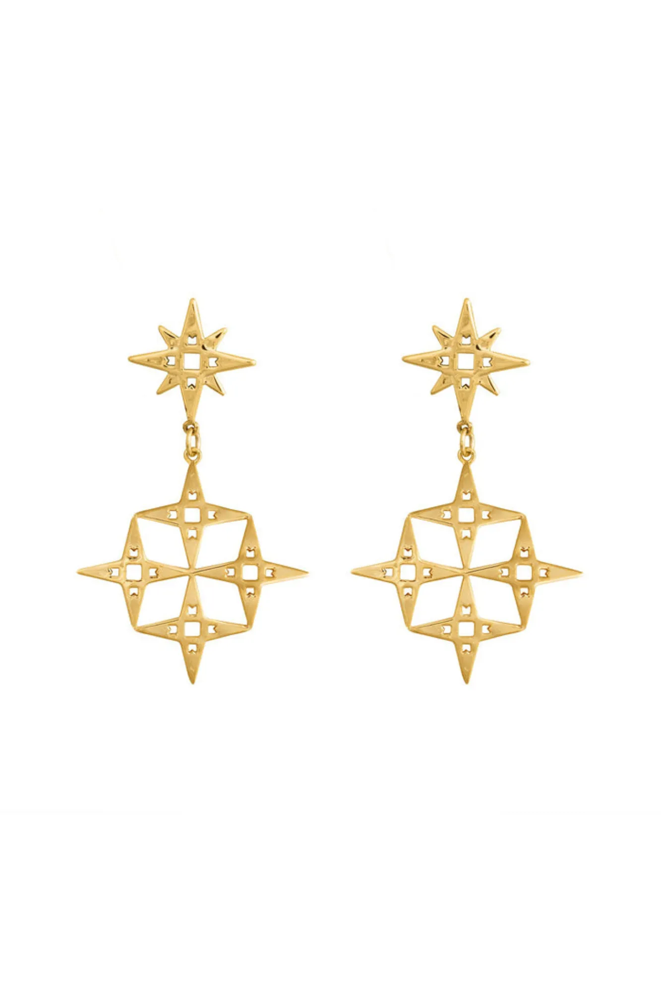 Lindi Kingi Constellation Earrings Gold sold by Shine On