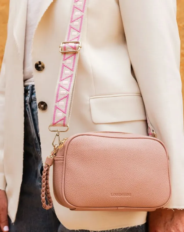 Louenhide Jacinta Crossbody Bag with Kubi Strap Dusty Rose sold by Shine On