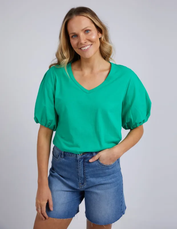 Elm Joy S/S Tee Bright Green sold by Shine On