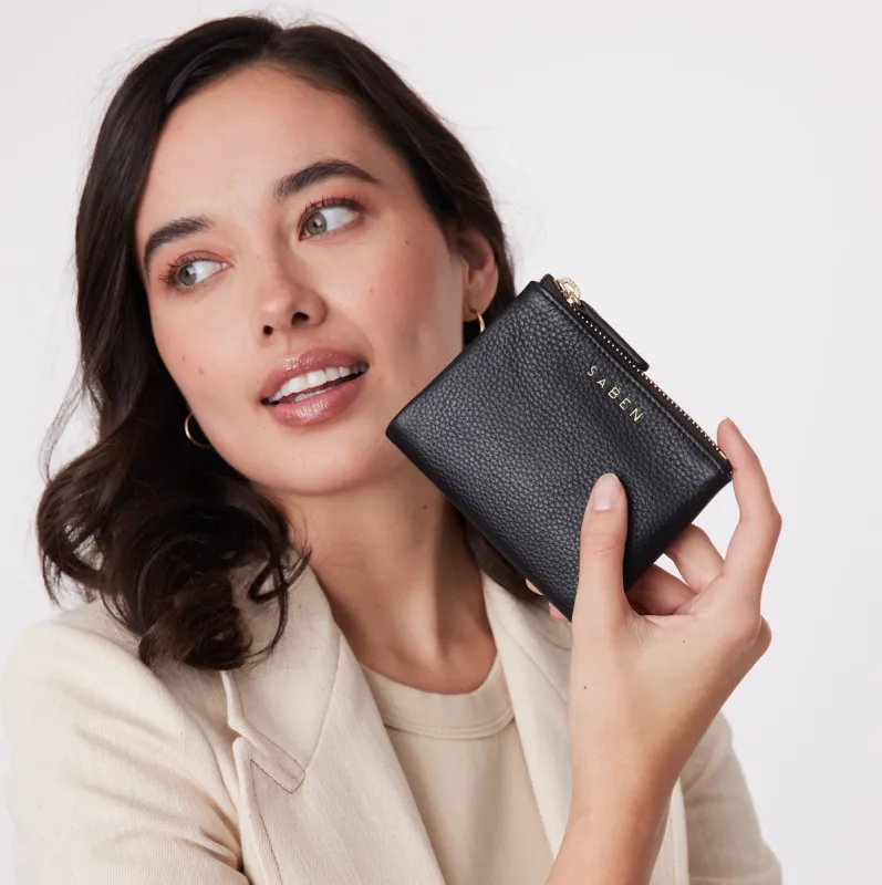 Saben Delilah Wallet Black sold by Shine On