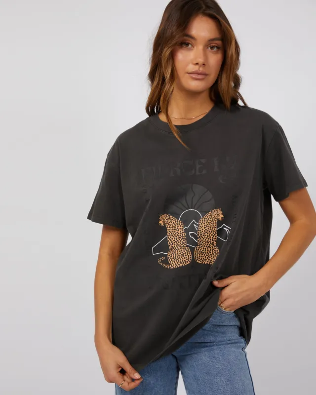 All About Eve Fierce Standard Tee Washed Black sold by Shine On