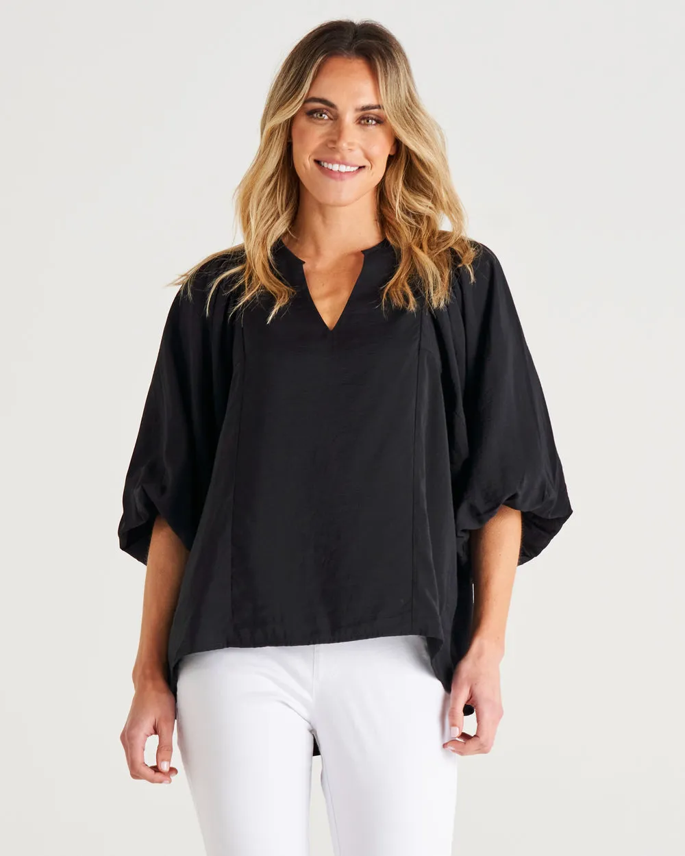 Betty Basics Julia Blouse Black sold by Shine On product image thumbnail 4