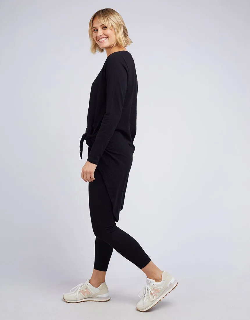 Little White Lie Michelle Tail L/S Tee Black sold by Shine On product image thumbnail 5