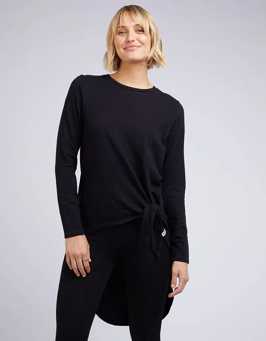 Little White Lie Michelle Tail L/S Tee Black sold by Shine On product image thumbnail 3