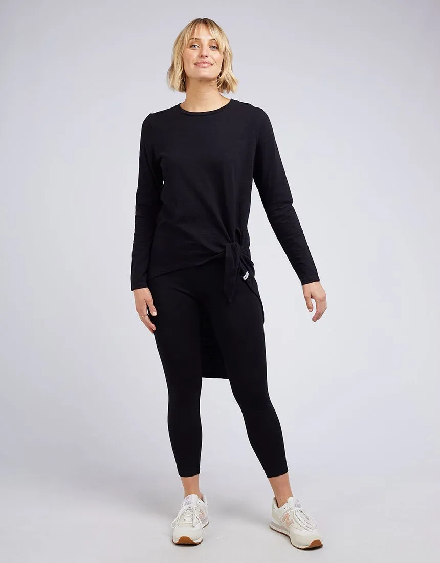 Little White Lie Michelle Tail L/S Tee Black sold by Shine On product image thumbnail 2