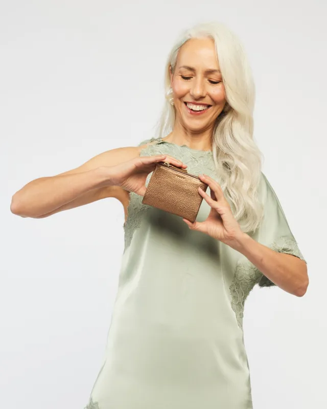 Saben Delilah Wallet Brushed Bronze sold by Shine On