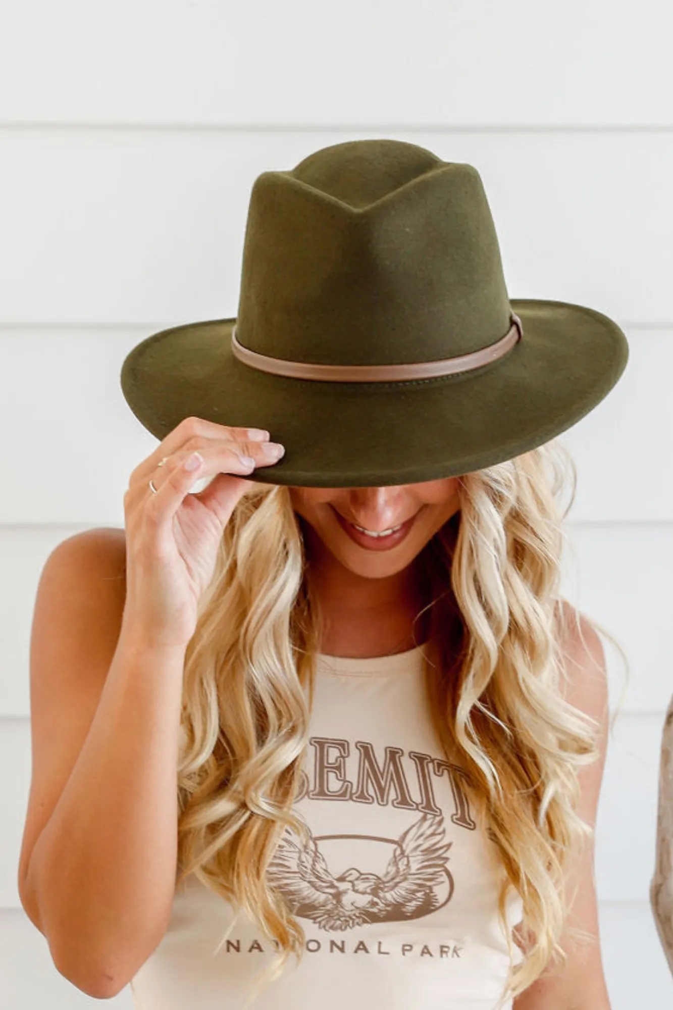 Free Spirit Fedora Khaki sold by Shine On