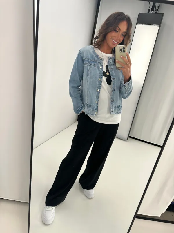 Gloss by Shine On Liberty Wide Leg Pants Black sold by Shine On