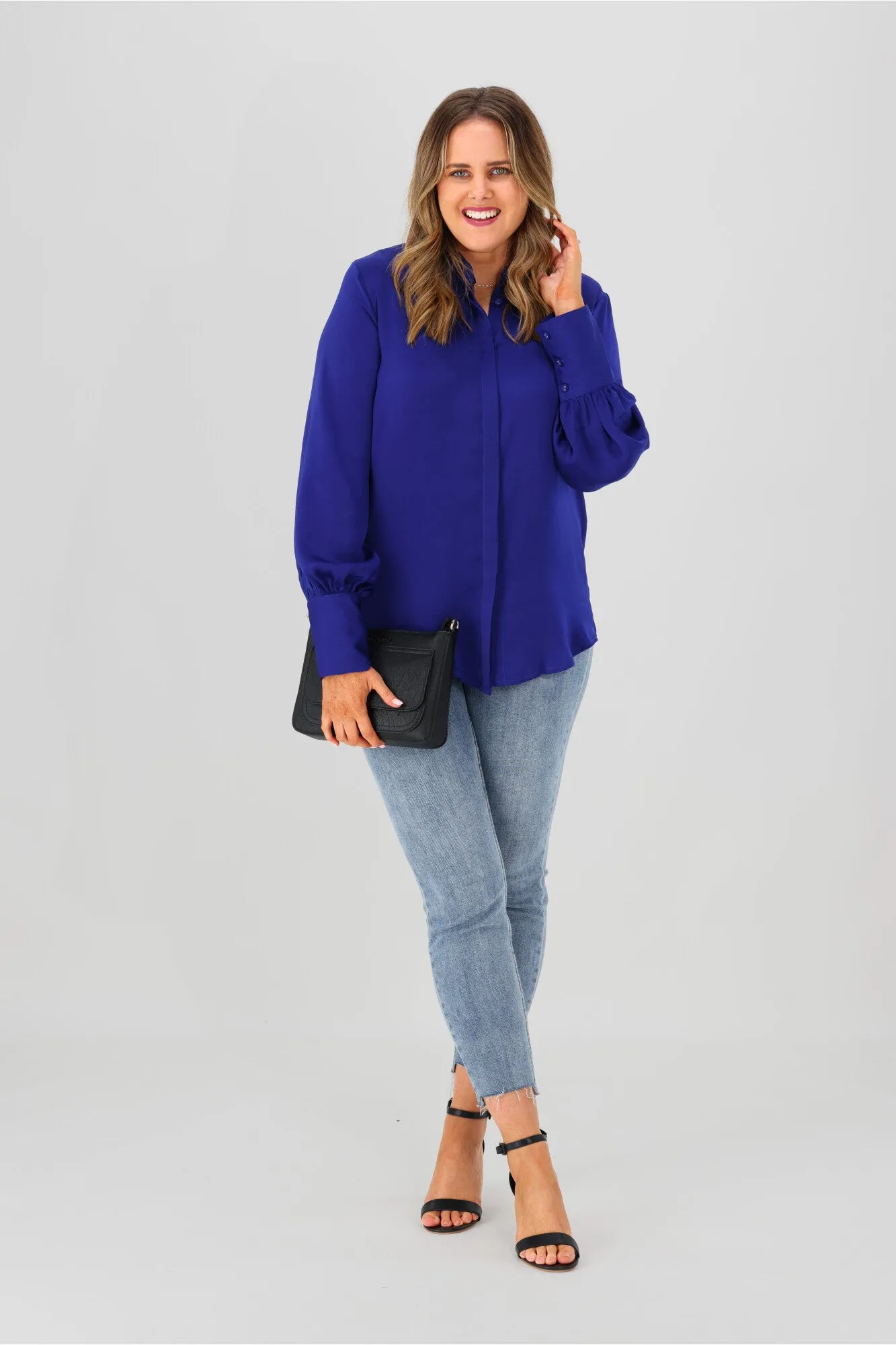 Roseason Farah Blouse Blue sold by Shine On product image thumbnail 5
