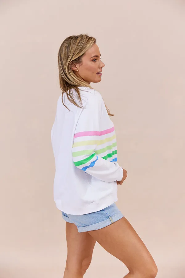 Jovie The Label Forever Sweater White Stripes sold by Shine On product image thumbnail 5