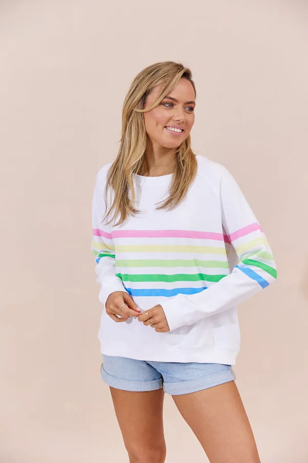 Jovie The Label Forever Sweater White Stripes sold by Shine On product image thumbnail 3