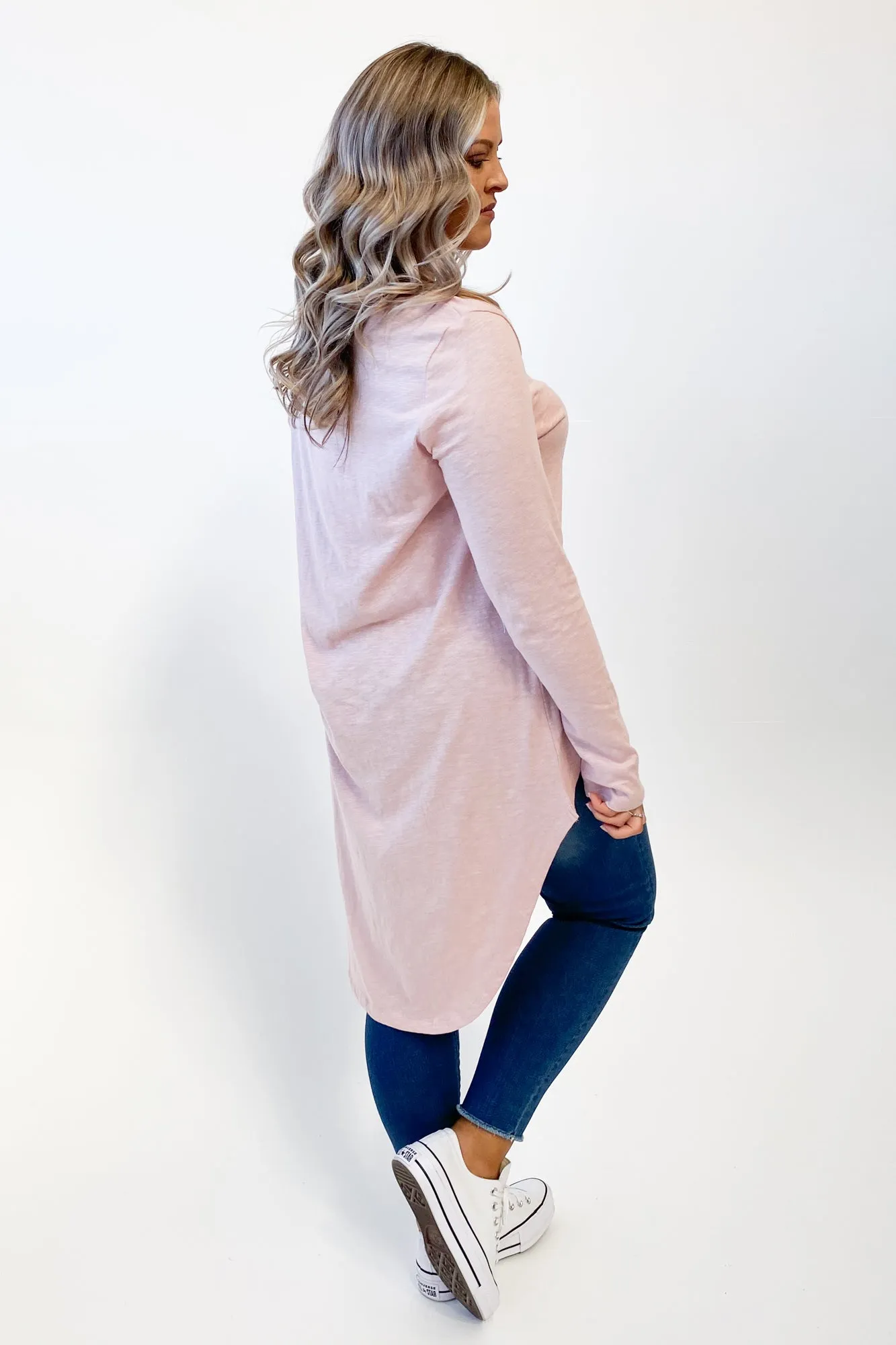 Little White Lie Michelle Tail Ls Tee Pink sold by Shine On product image thumbnail 2