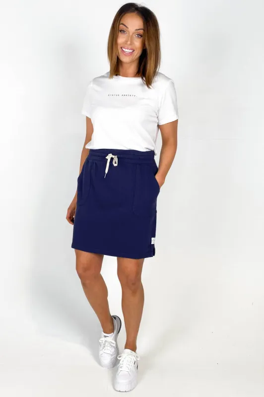 Elm Cassie Skirt Dark Sapphire sold by Shine On