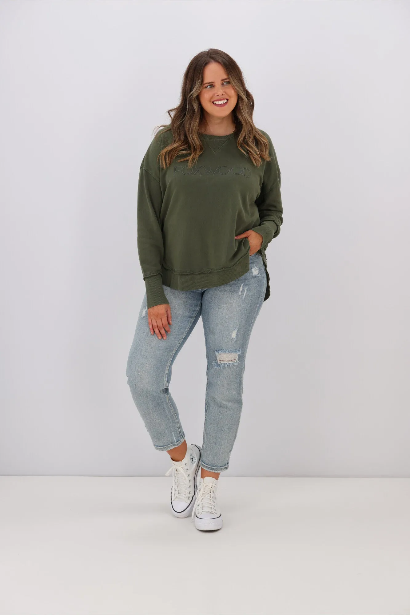 Foxwood Simplified Crew New Khaki sold by Shine On product image thumbnail 4