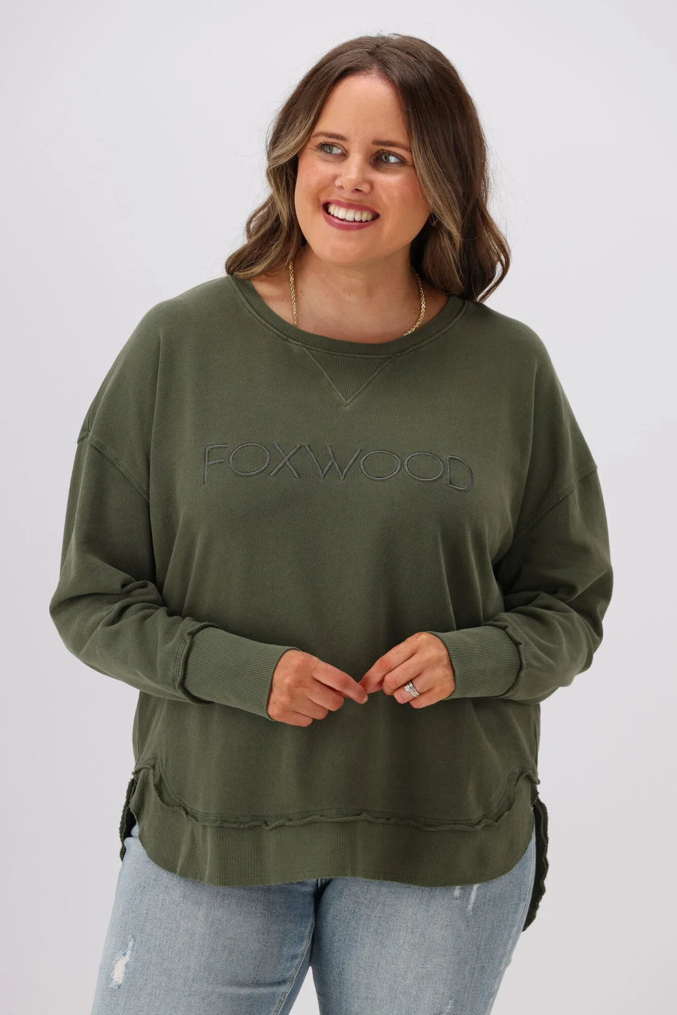 Foxwood Simplified Crew New Khaki sold by Shine On product image thumbnail 3