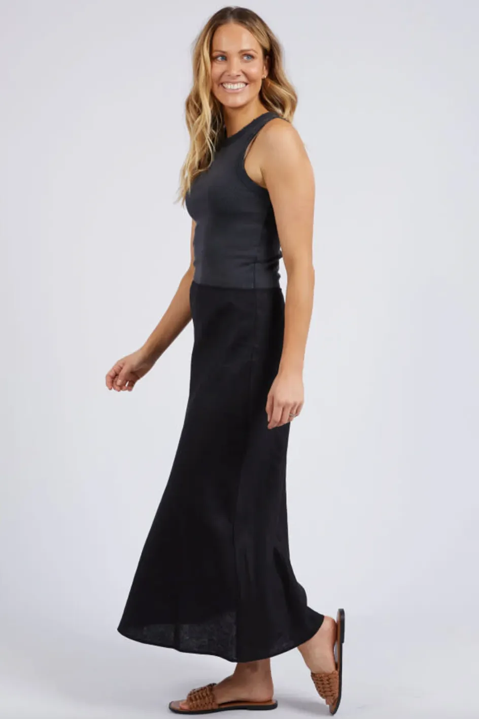 Foxwood Bronte Linen Skirt Black sold by Shine On product image thumbnail 4