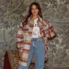 All About Eve Marlo Longline Shacket Check sold by Shine On
