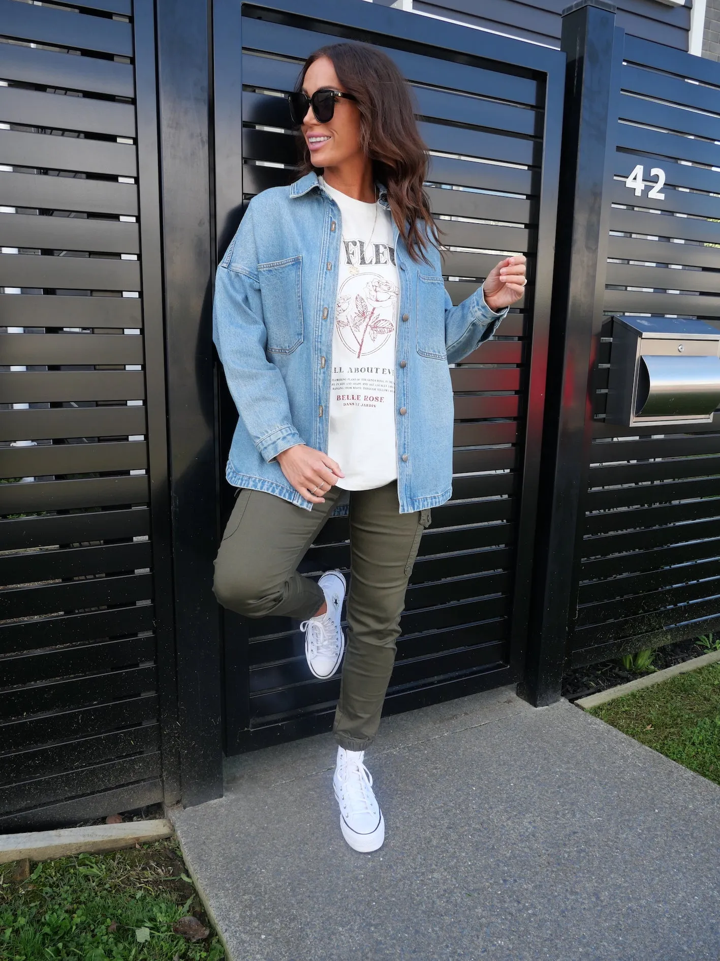 Shine On Label Shayne Denim Shacket sold by Shine On product image thumbnail 5