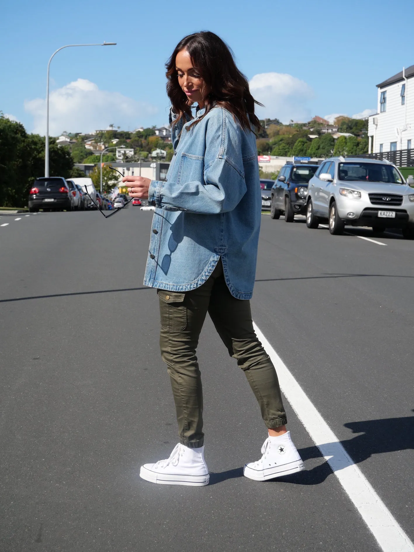 Shine On Label Shayne Denim Shacket sold by Shine On product image thumbnail 2