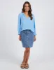 Elm Romy Spot Blouse Azure Blue Spot sold by Shine On
