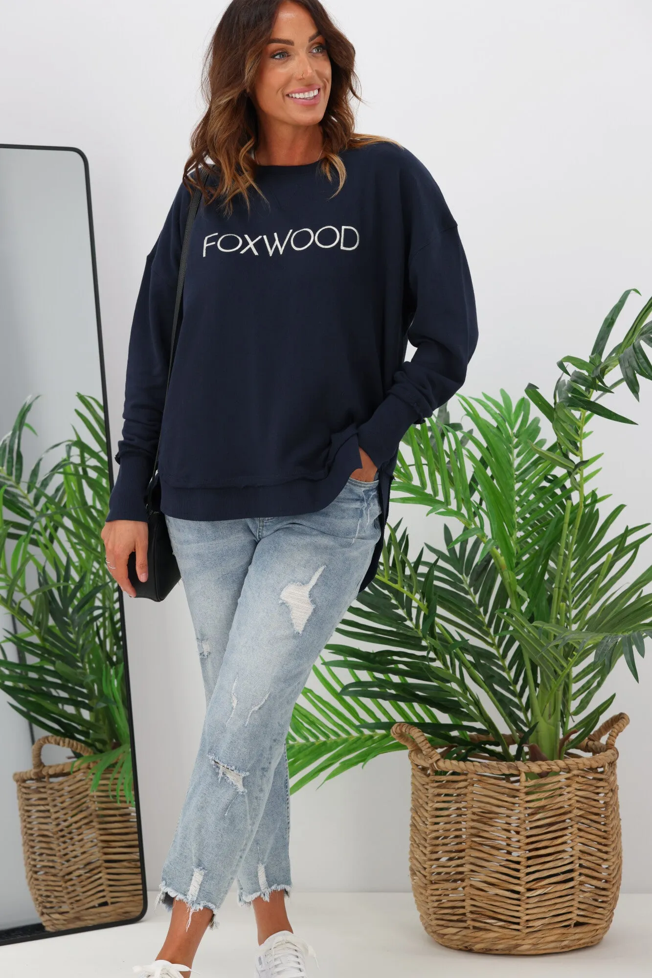Foxwood Simplified Metallic Crew Navy sold by Shine On product image thumbnail 3