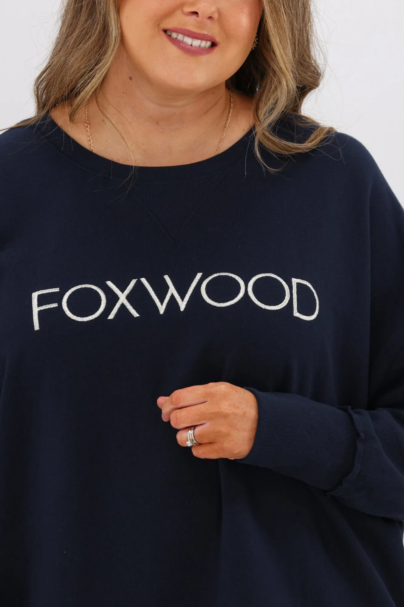 Foxwood Simplified Metallic Crew Navy sold by Shine On product image thumbnail 5