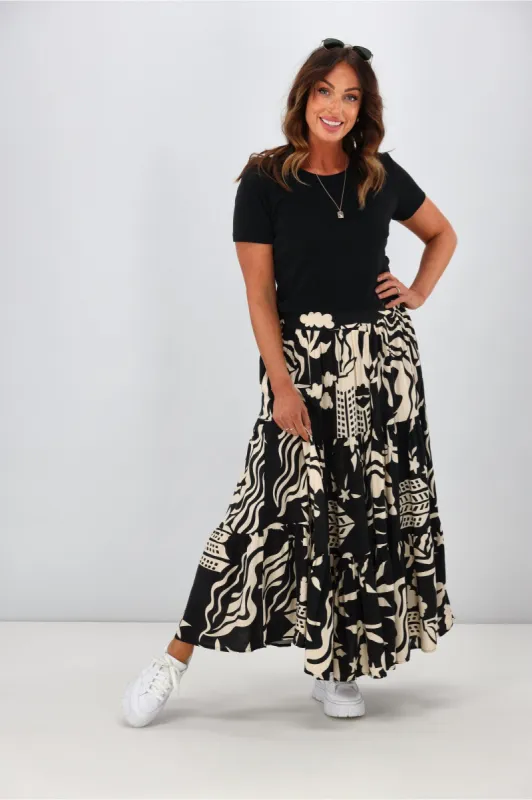 Iris Maxi Elara Maxi Skirt Print sold by Shine On