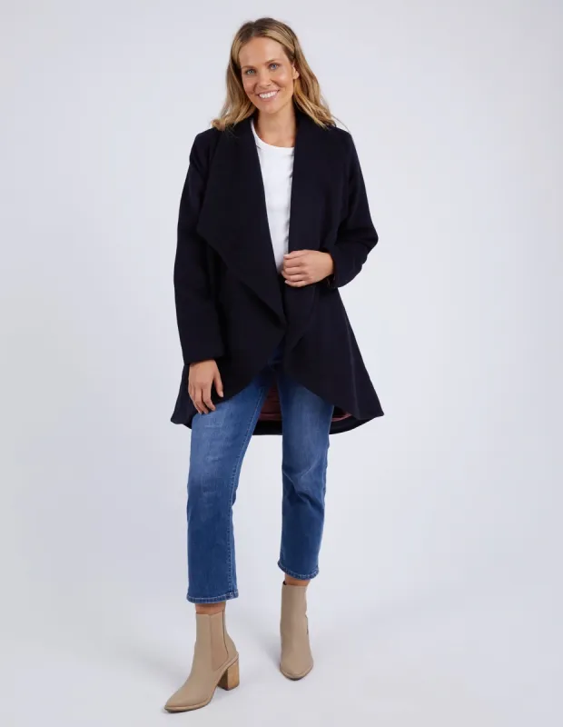 Elm Abigail Coat Dark Sapphire sold by Shine On