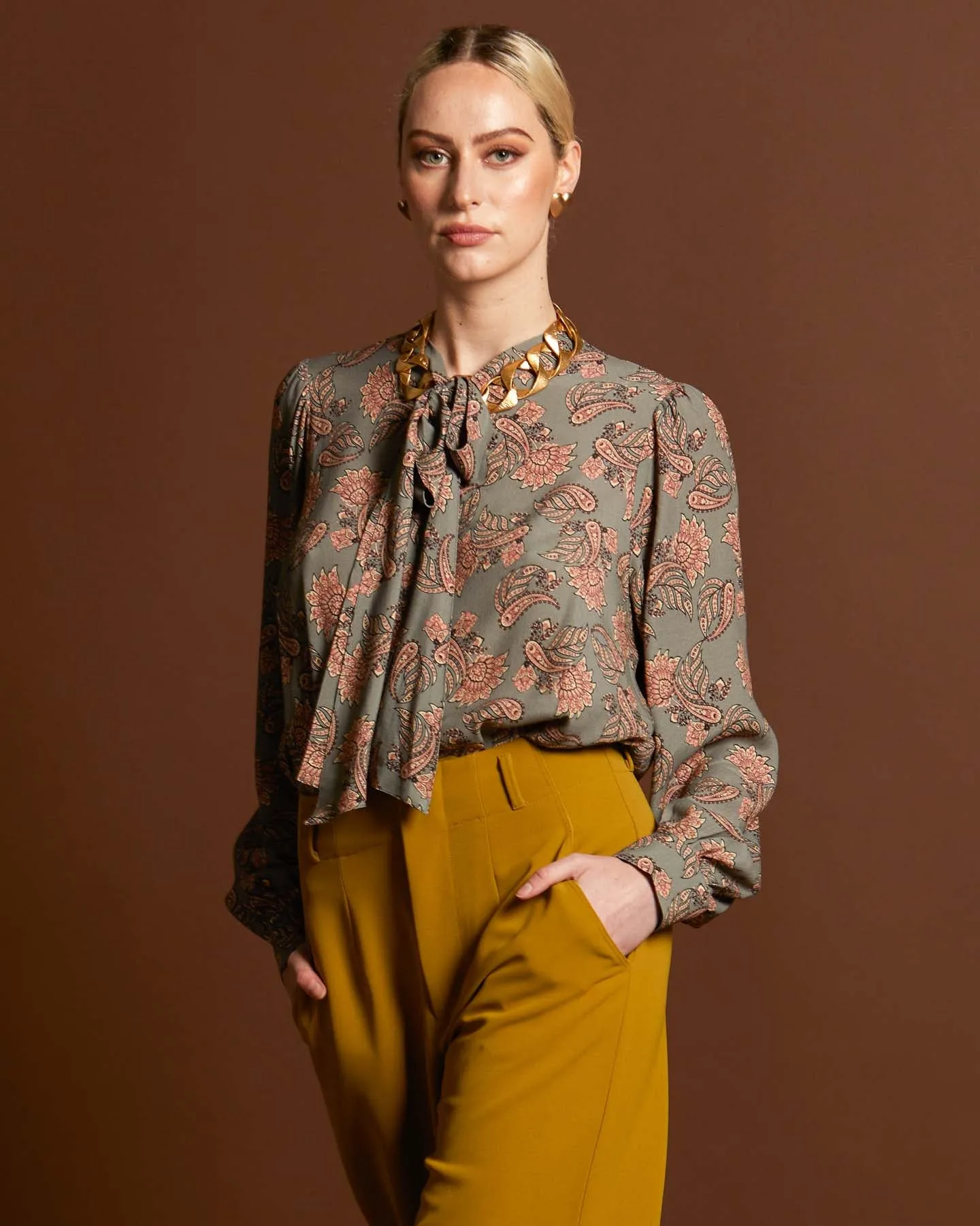 Fate Everywhere Neck Tie Blouse Vintage Paisley sold by Shine On product image thumbnail 2