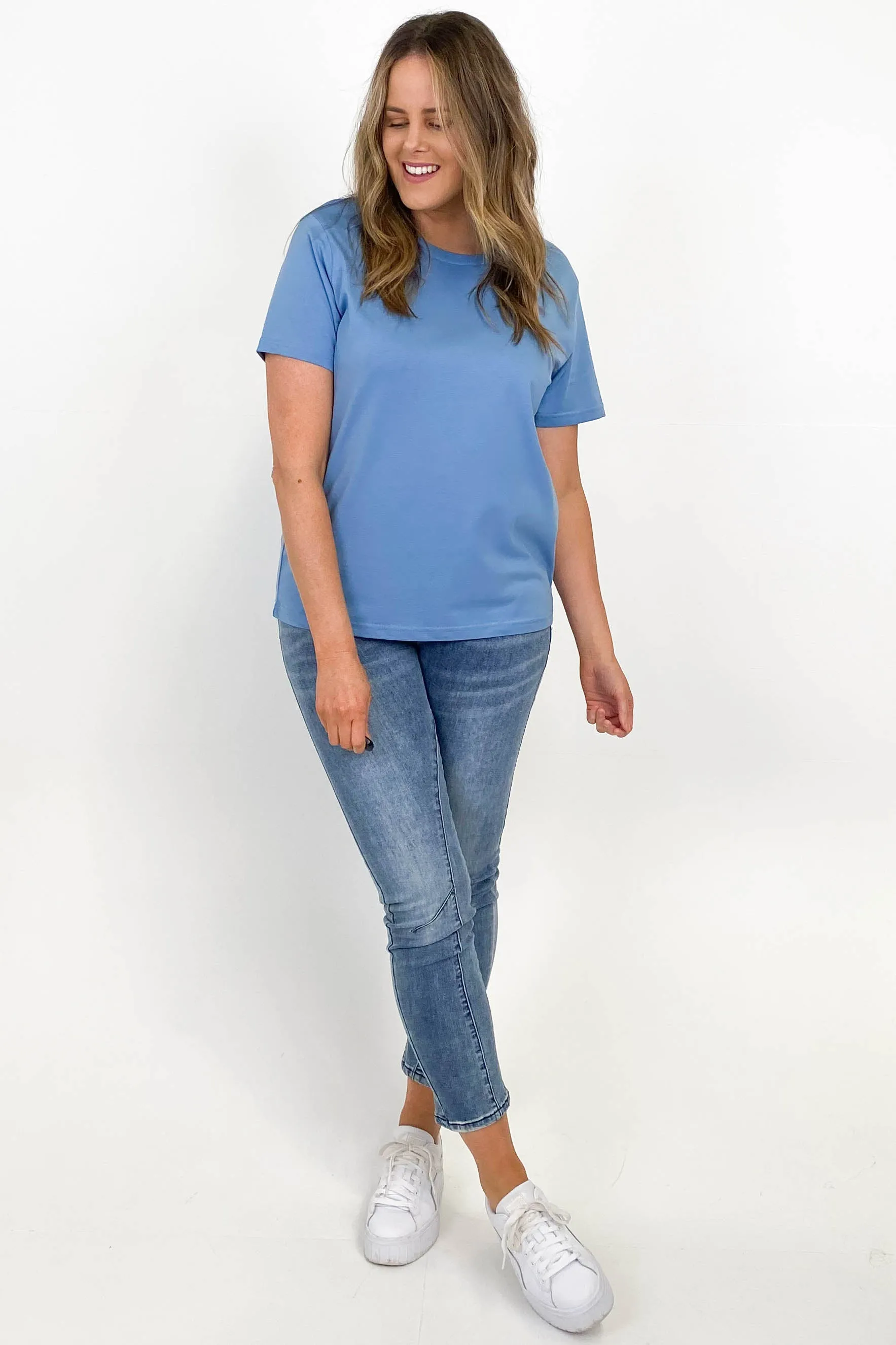 AS Colour Maple Tee Carolina Blue sold by Shine On