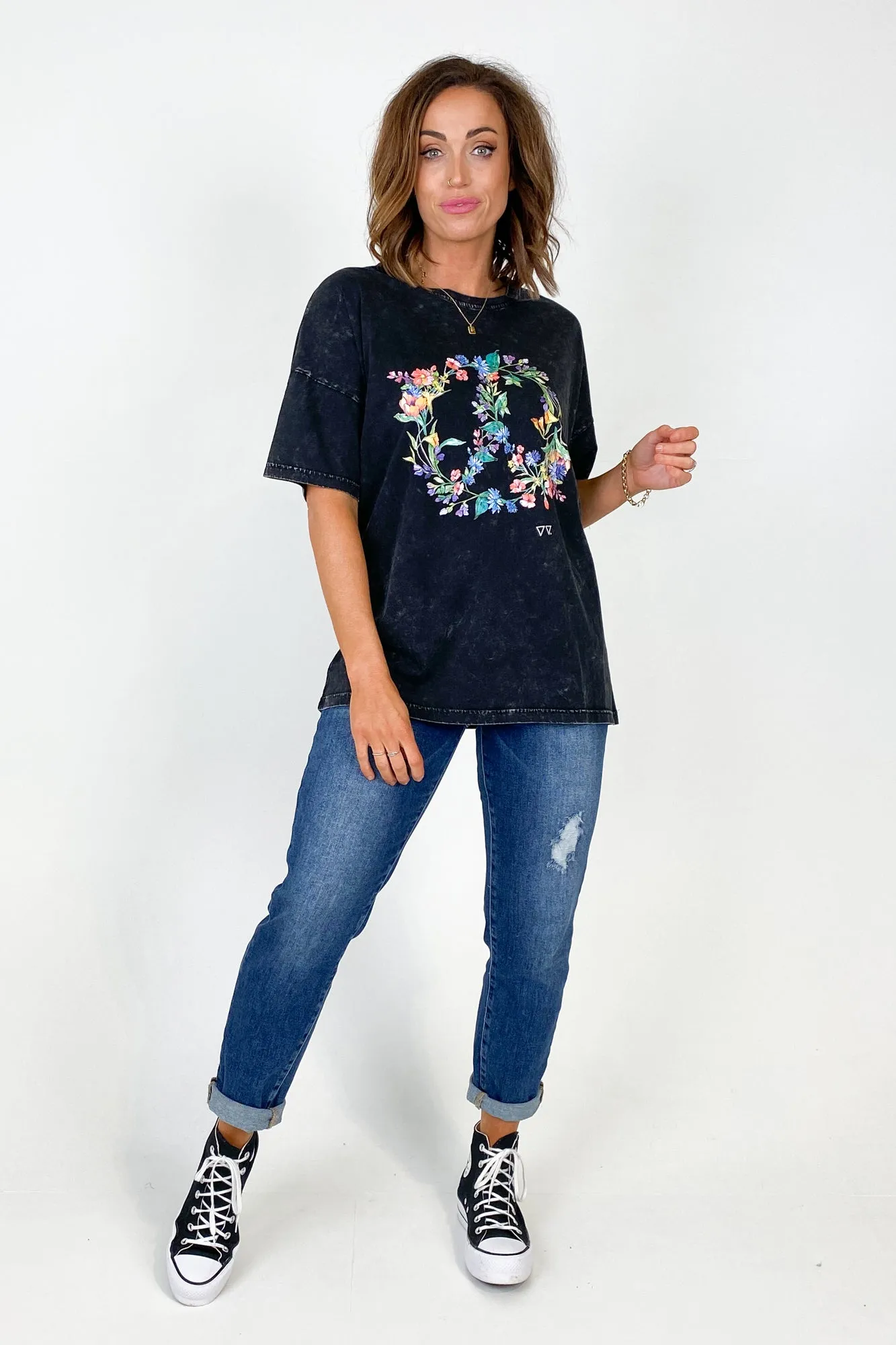 Rebel Club by Shine On Collective Tee Acid Black sold by Shine On product image thumbnail 4