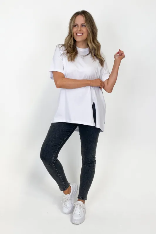 Silent Theory Routine Tee White sold by Shine On