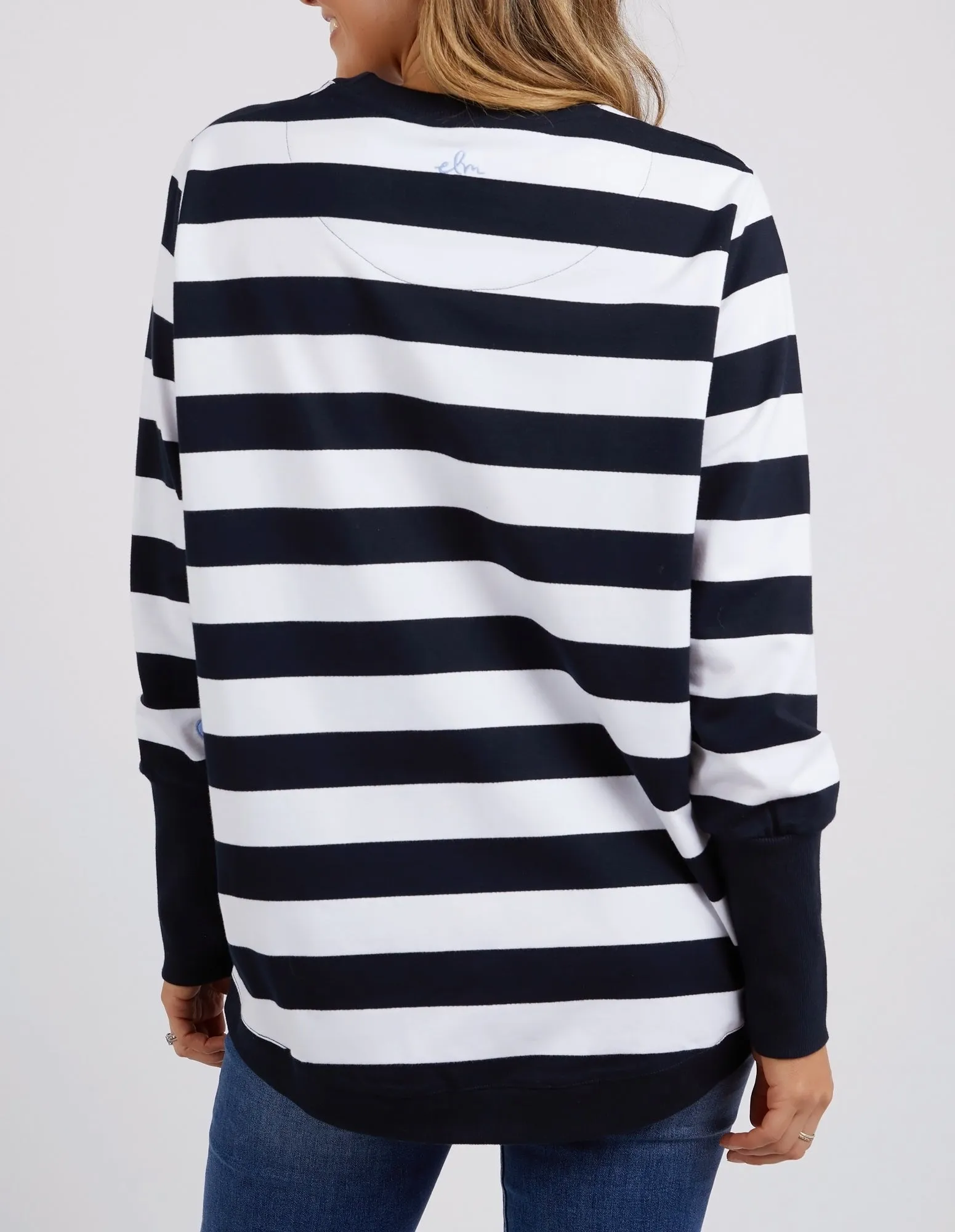 Elm Quarter Heart Crew Fleece Navy sold by Shine On product image thumbnail 5