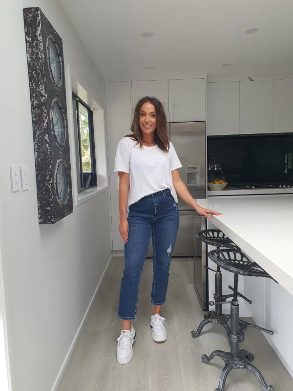 Shine On Label Kendric Straight Leg Jean Dark Indigo Wash sold by Shine On