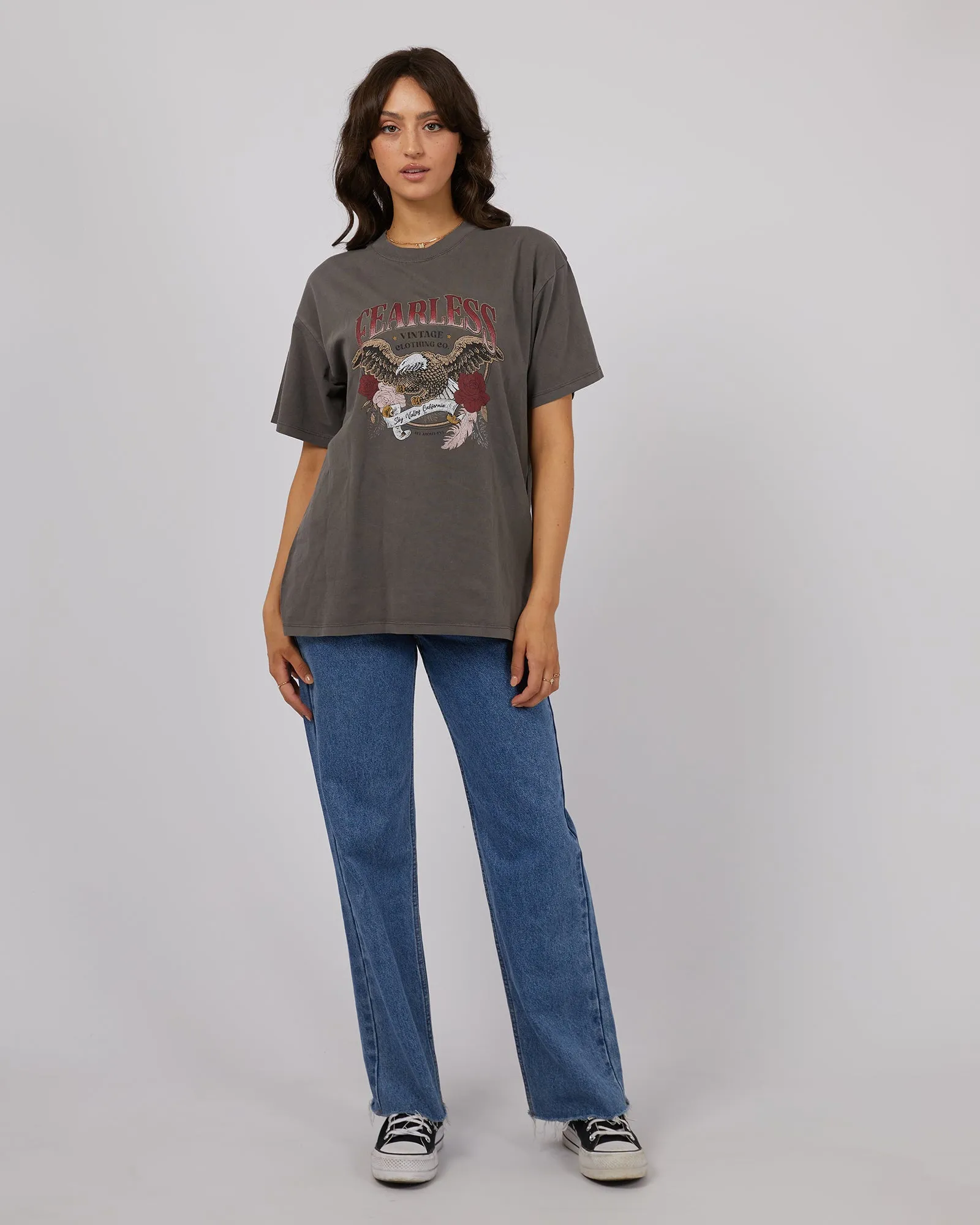 All About Eve Fearless Oversized Tee Charcoal sold by Shine On product image thumbnail 2
