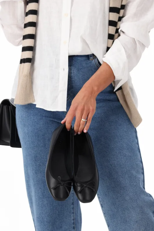 Billini Isaiah Flats Black sold by Shine On