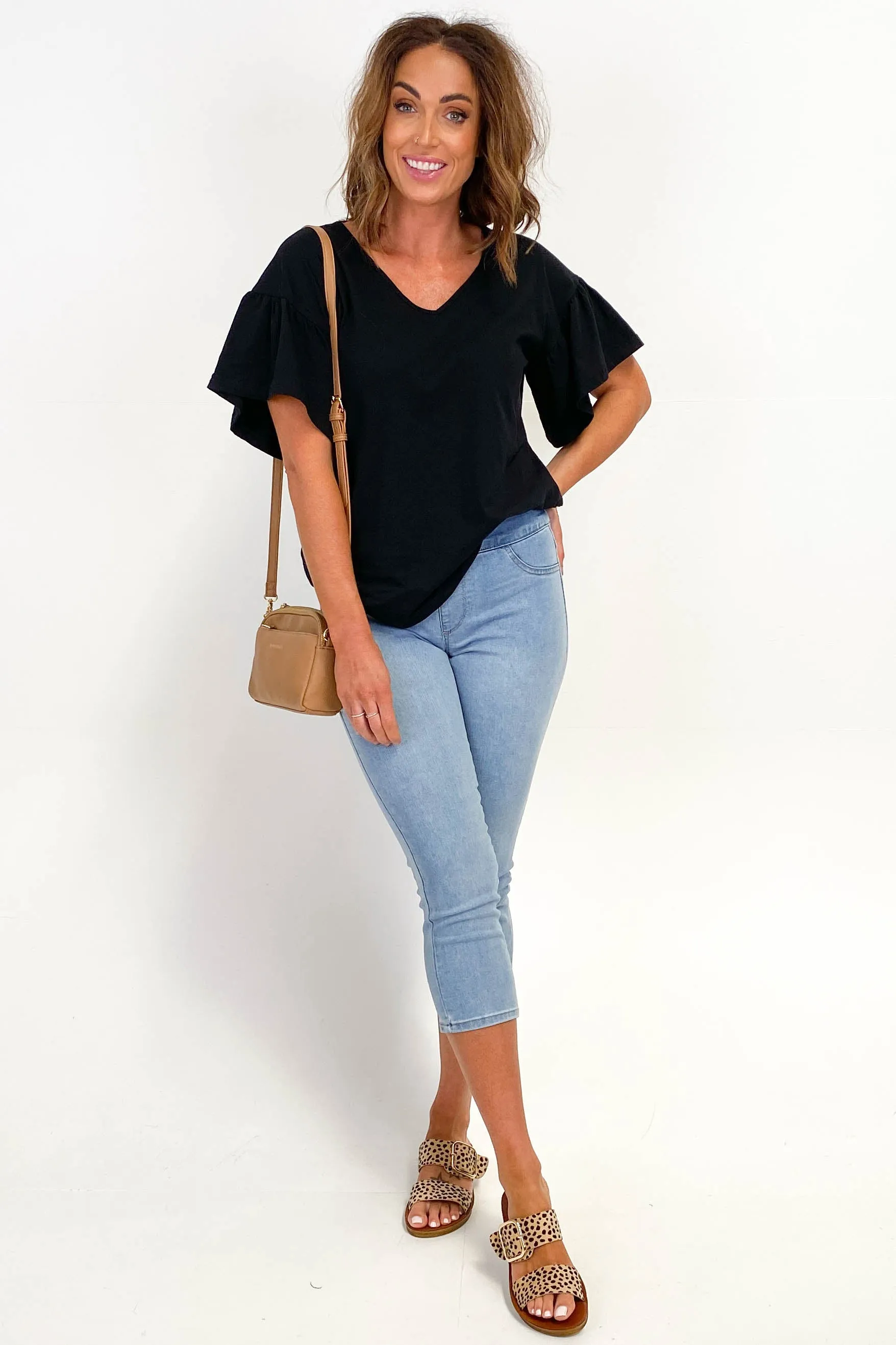Betty Basics Maisie Capri Jean Ice Blue sold by Shine On product image thumbnail 3