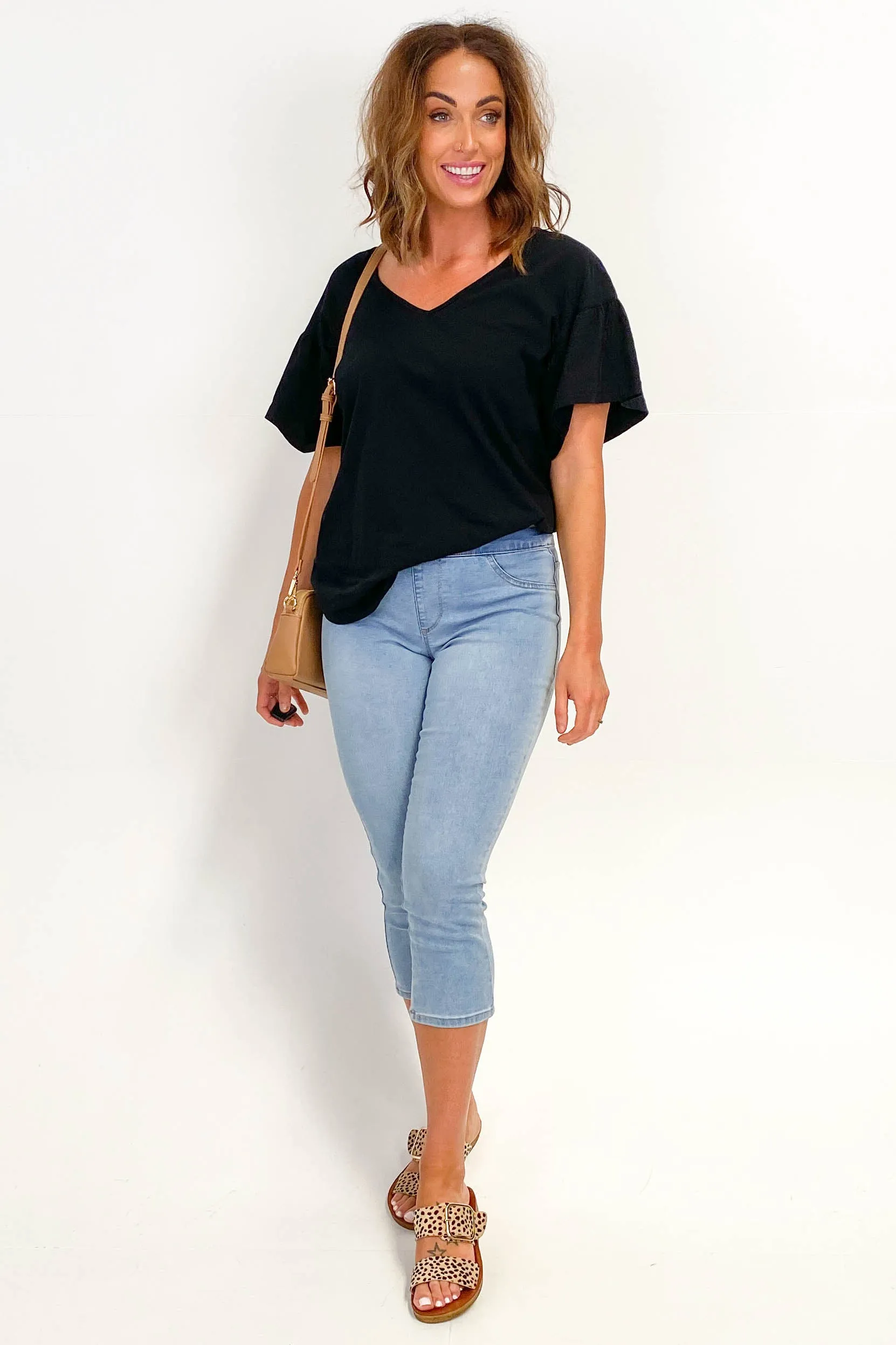 Betty Basics Maisie Capri Jean Ice Blue sold by Shine On product image thumbnail 5