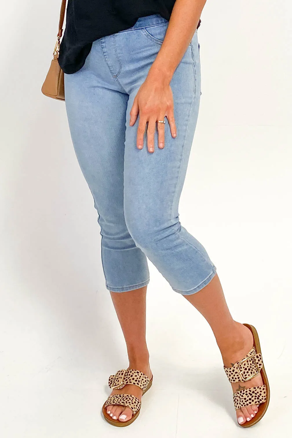 Betty Basics Maisie Capri Jean Ice Blue sold by Shine On product image thumbnail 2
