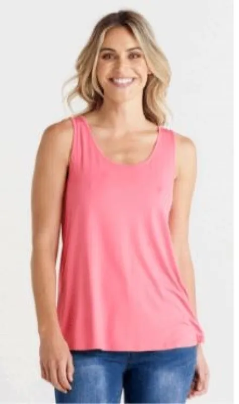 Betty Basics Sirena Reversible Tank Ballet Pink sold by Shine On