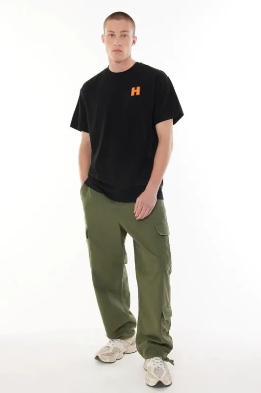 Huffer Mens Classic Tee/Contained Black sold by Shine On