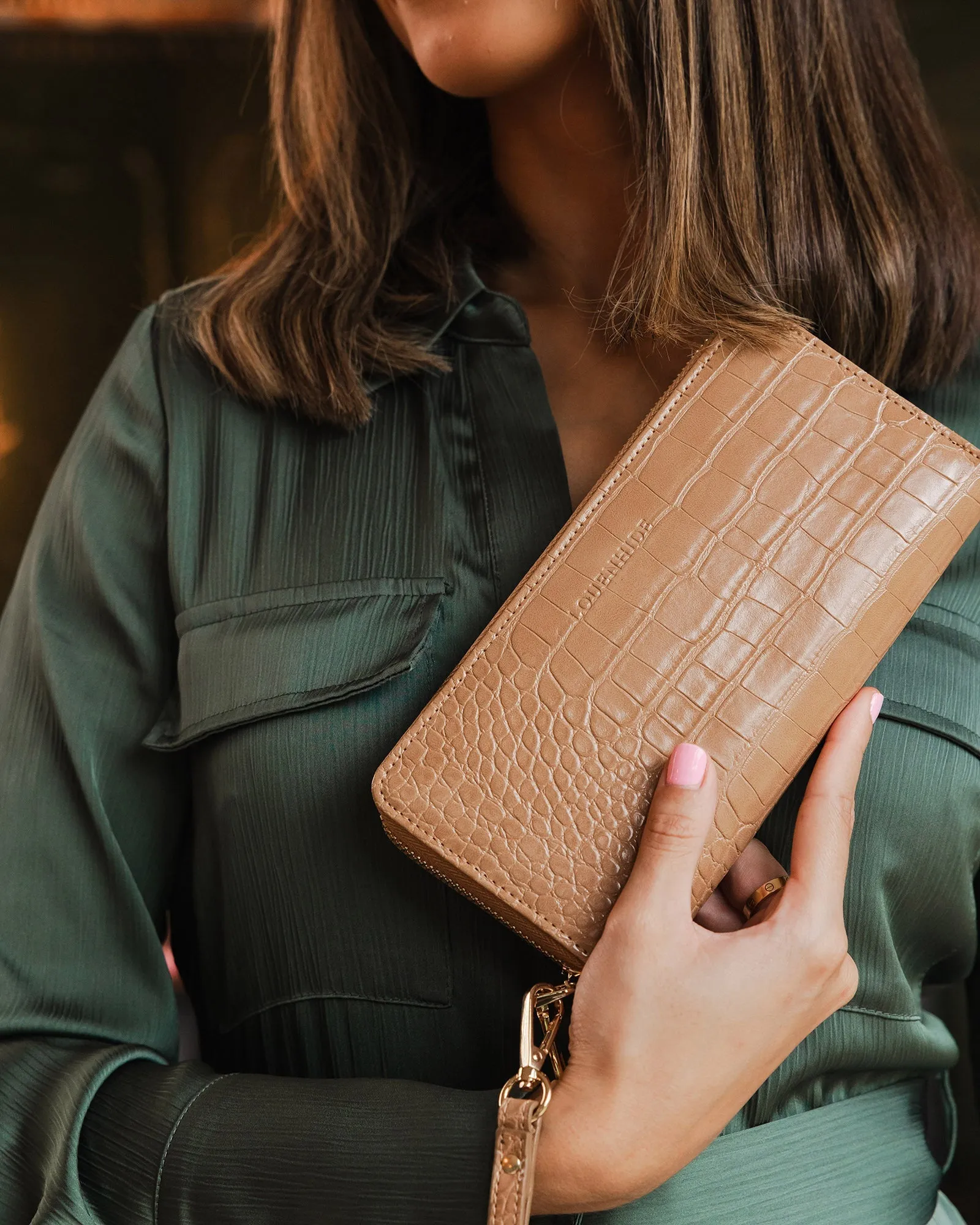 Louenhide Jessica Wallet Croc Camel sold by Shine On product image thumbnail 5