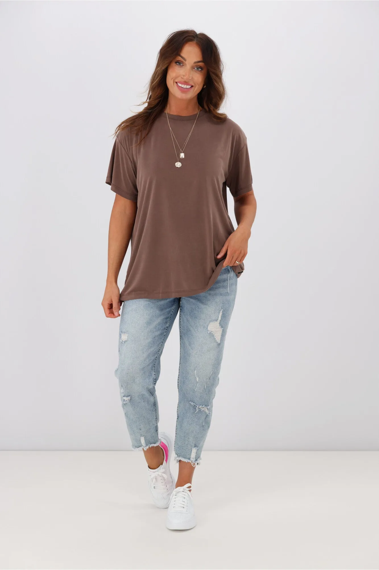 Silent Theory Harper Tee Brown sold by Shine On product image thumbnail 4