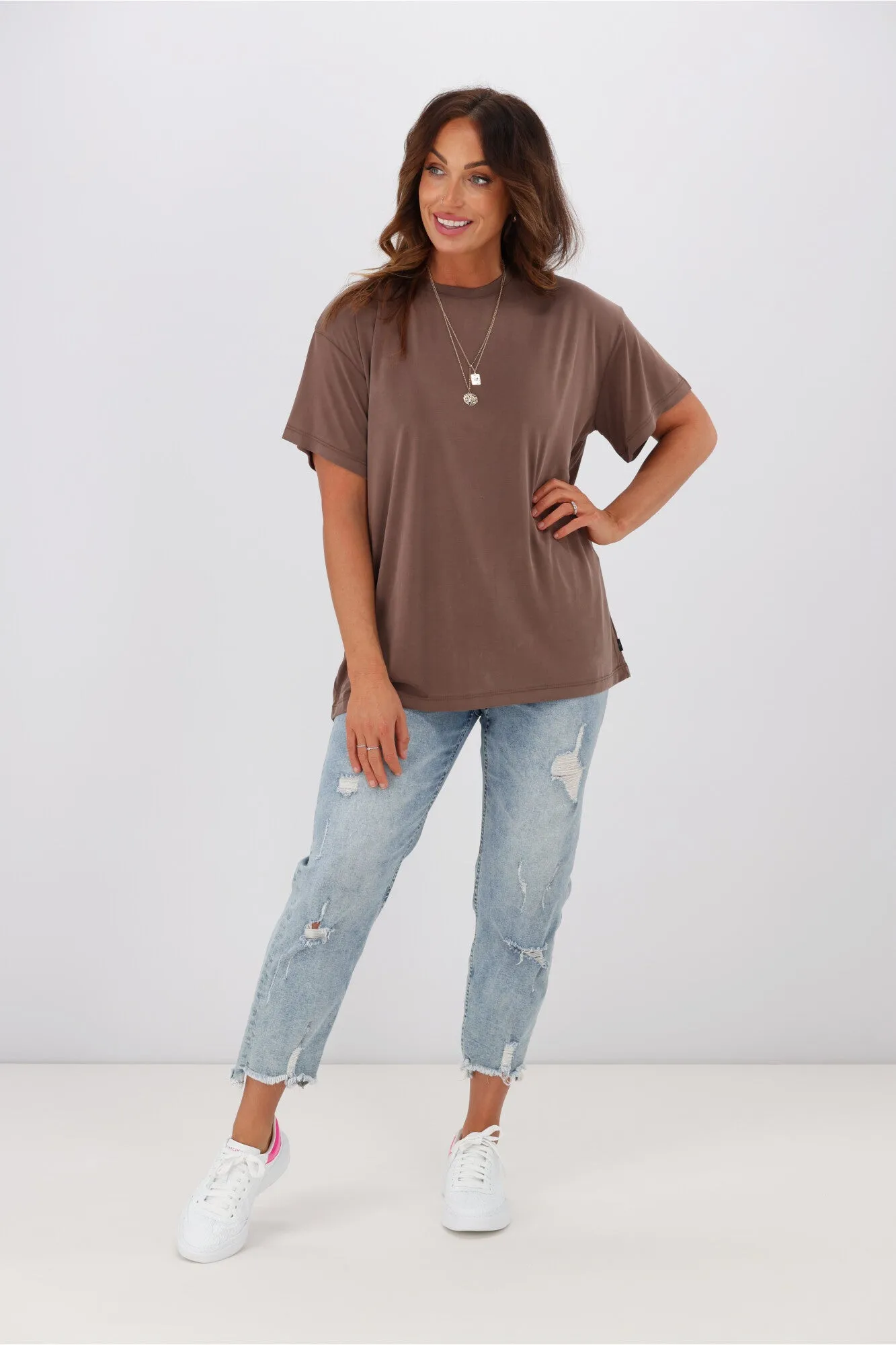 Silent Theory Harper Tee Brown sold by Shine On product image thumbnail 2