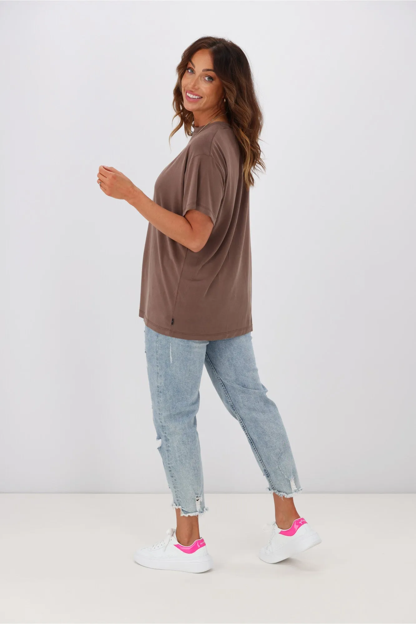 Silent Theory Harper Tee Brown sold by Shine On product image thumbnail 5