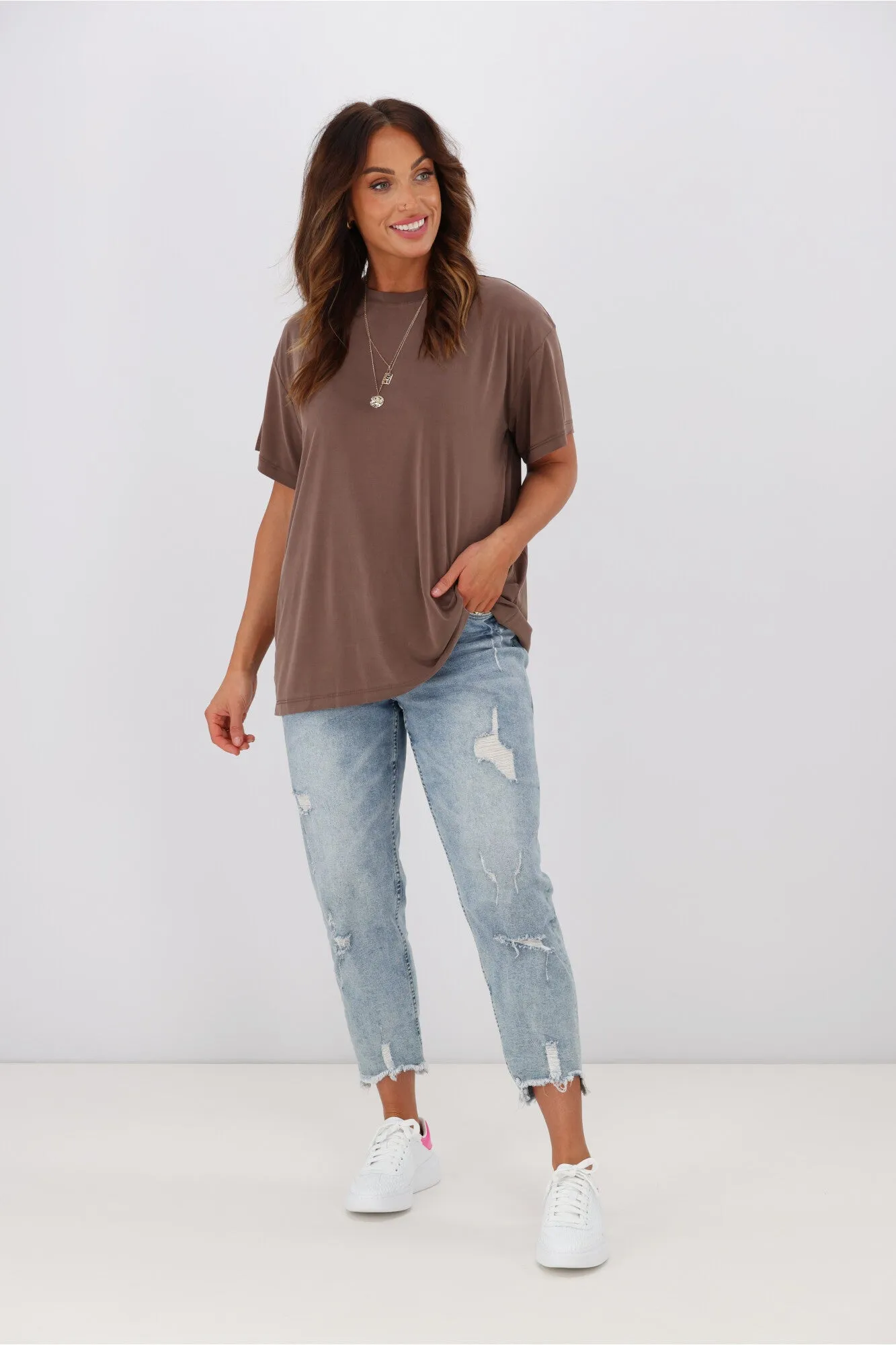 Silent Theory Harper Tee Brown sold by Shine On product image thumbnail 3